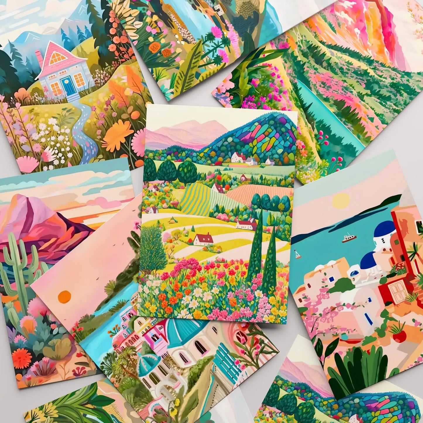 Colorful Landscape Poster