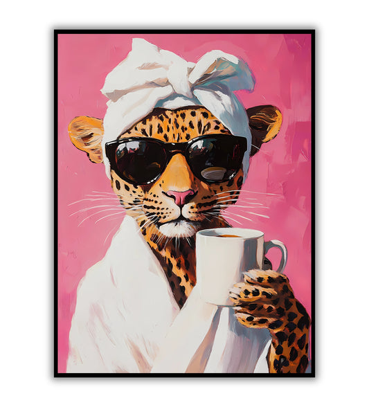 Leopard Fashion wall art for bold and trendy spaces.