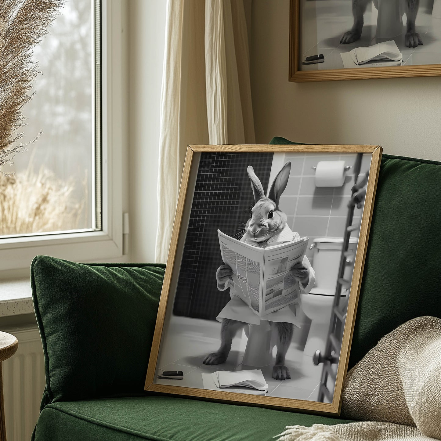 Rabbit Newspaper Toilet