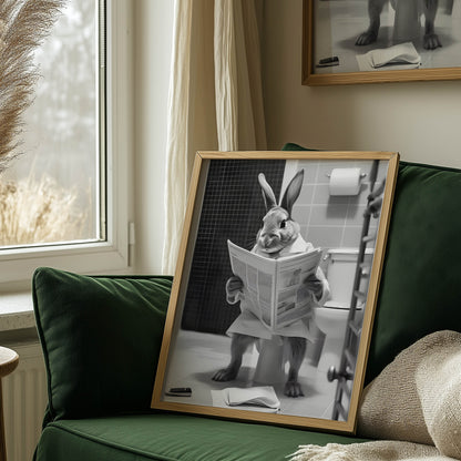 Rabbit Newspaper Toilet