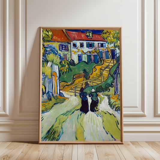 Village Street and Steps in Auvers