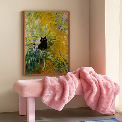 Cat Monet Garden