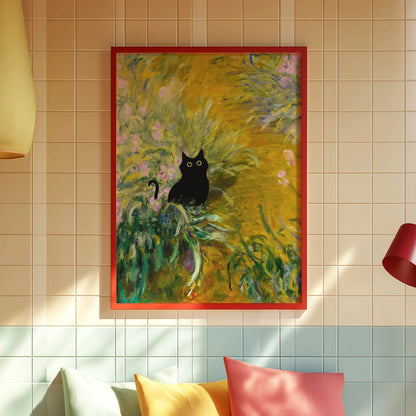 Funky Black Cat
