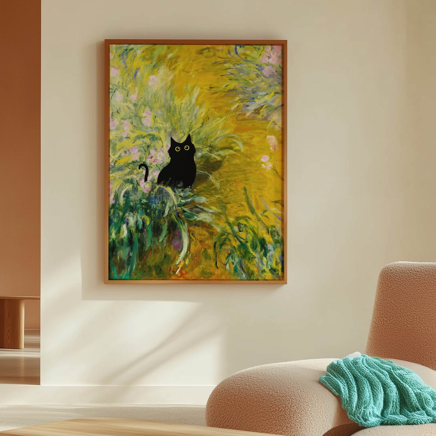 Cat Monet Garden