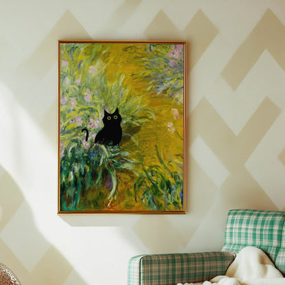 Funky Black Cat