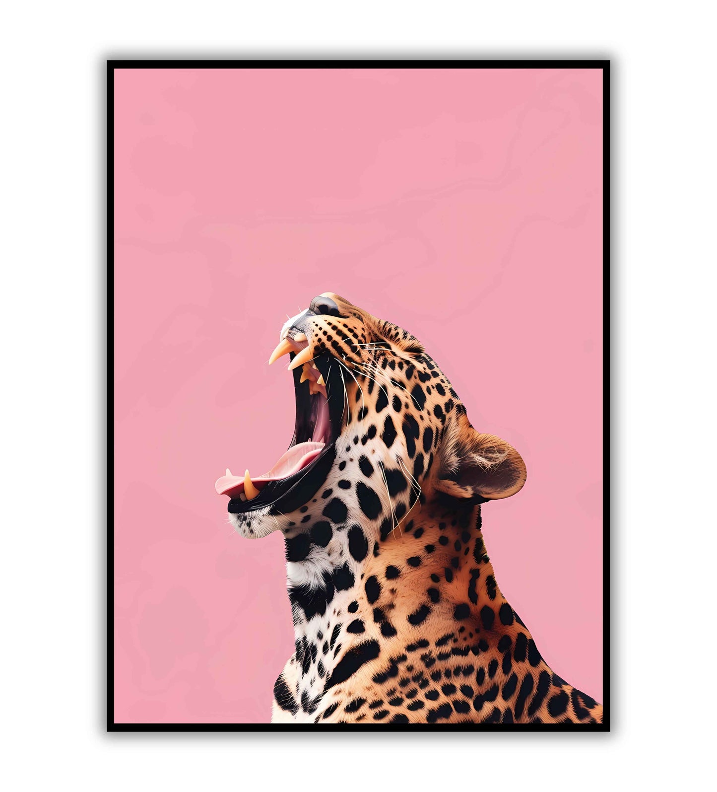 Minimal Leopard printable poster. Available for purchase as a physical poster or digital download