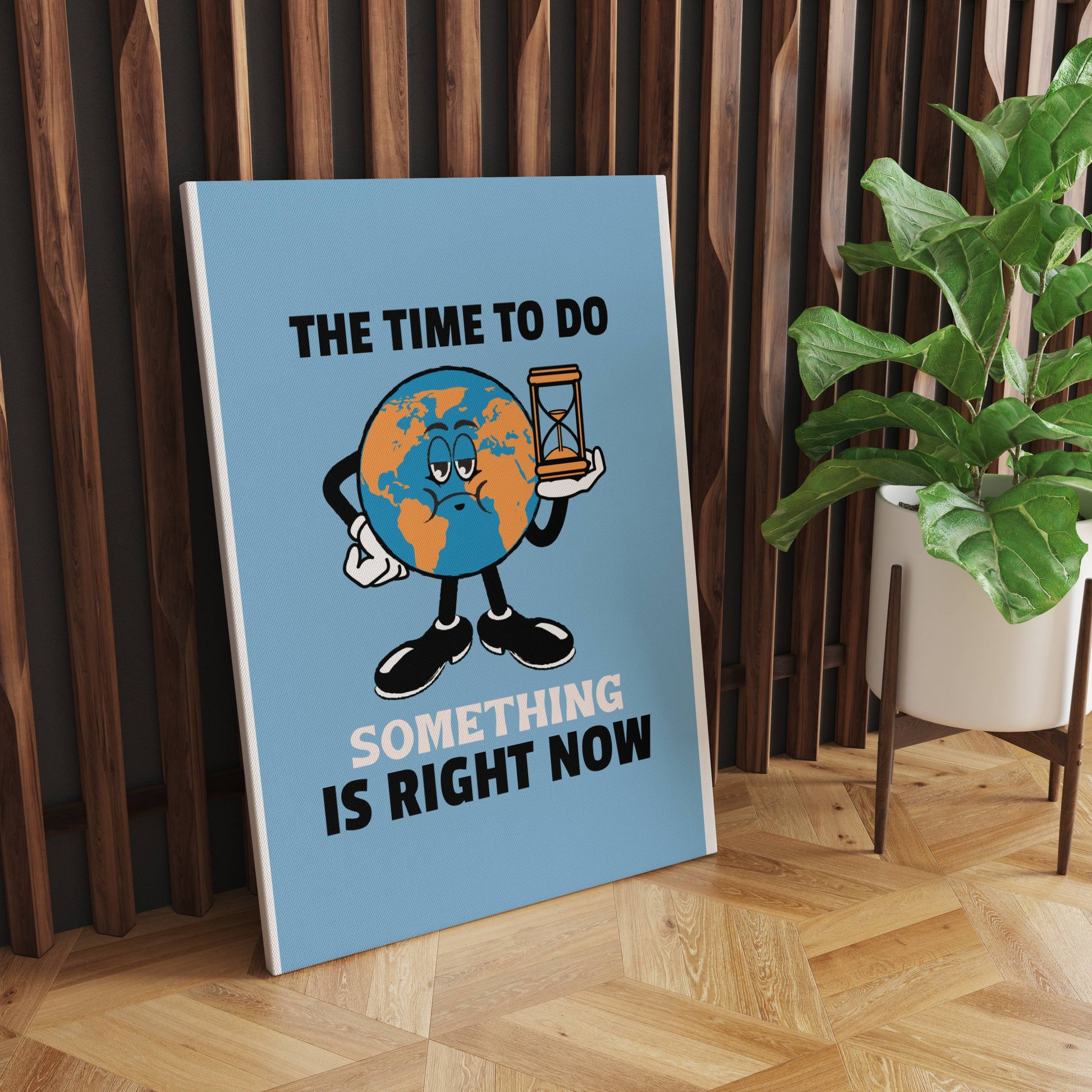 Time Motivational Wall art - Top Angle