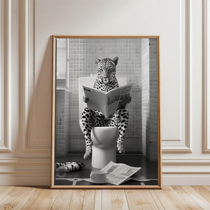 Leopard Newspaper Toilet