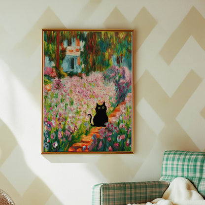 Funky Black Cat