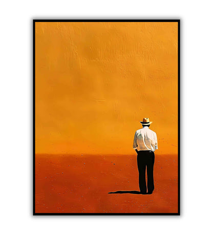 Man in the Desert printable poster. Available for purchase as a physical poster or digital download.