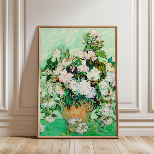 Roses in a Vase Pink
