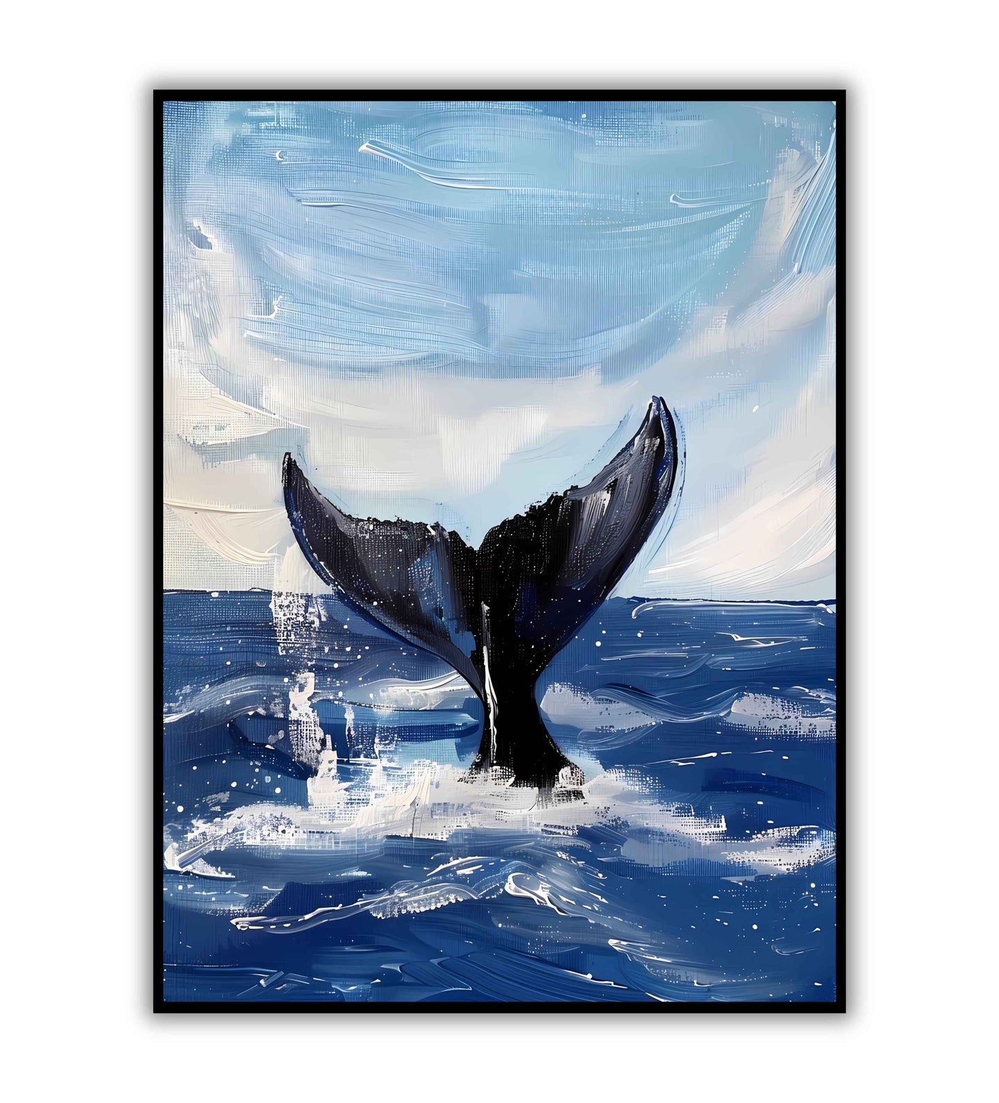 Whale's Grace printable poster. Available for purchase as a physical poster or digital download