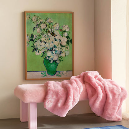 Roses Green Vase