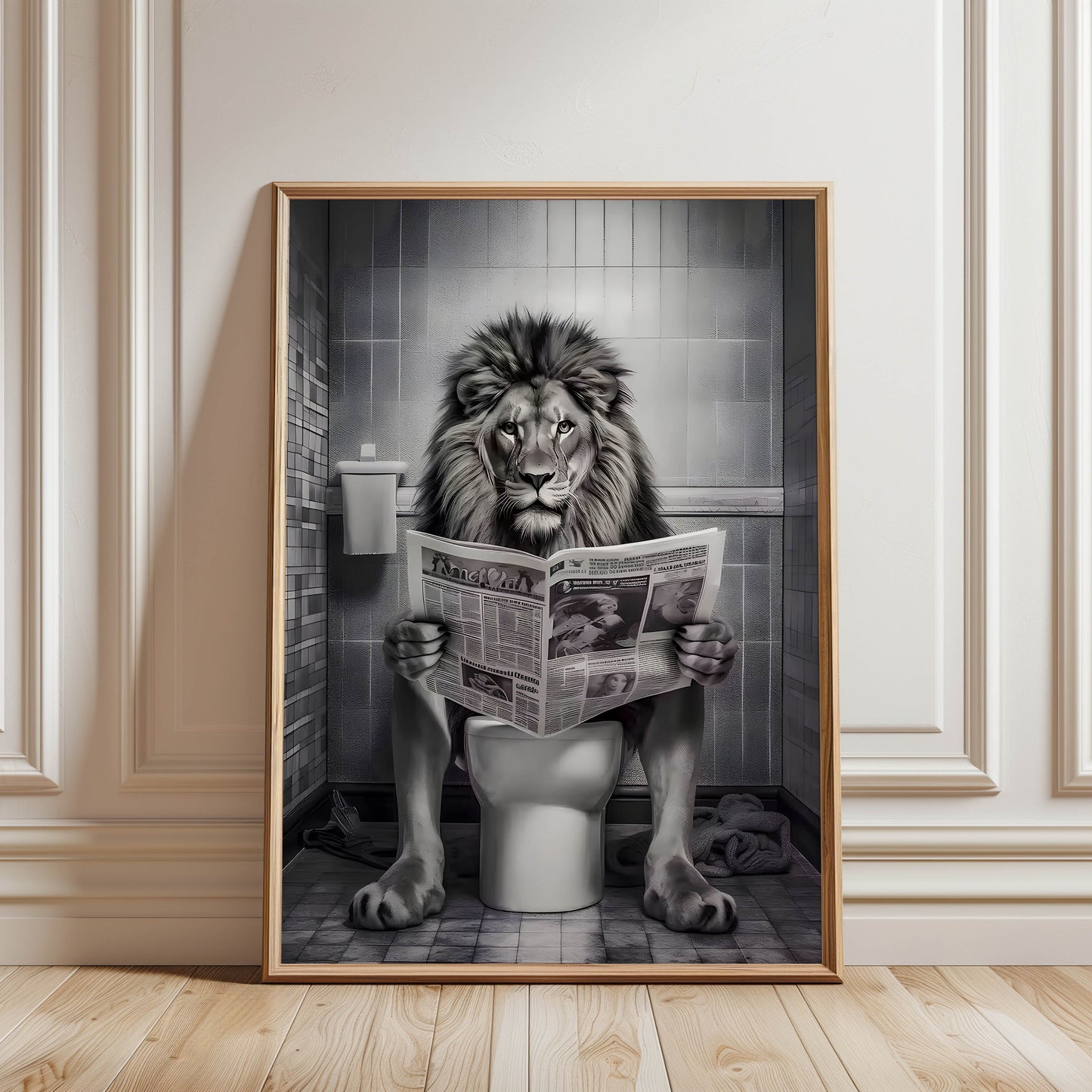 Lion Newspaper Toilet