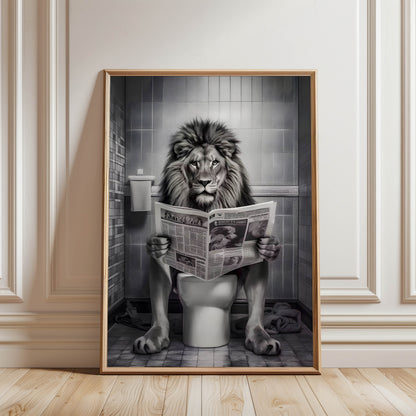 Lion Newspaper Toilet