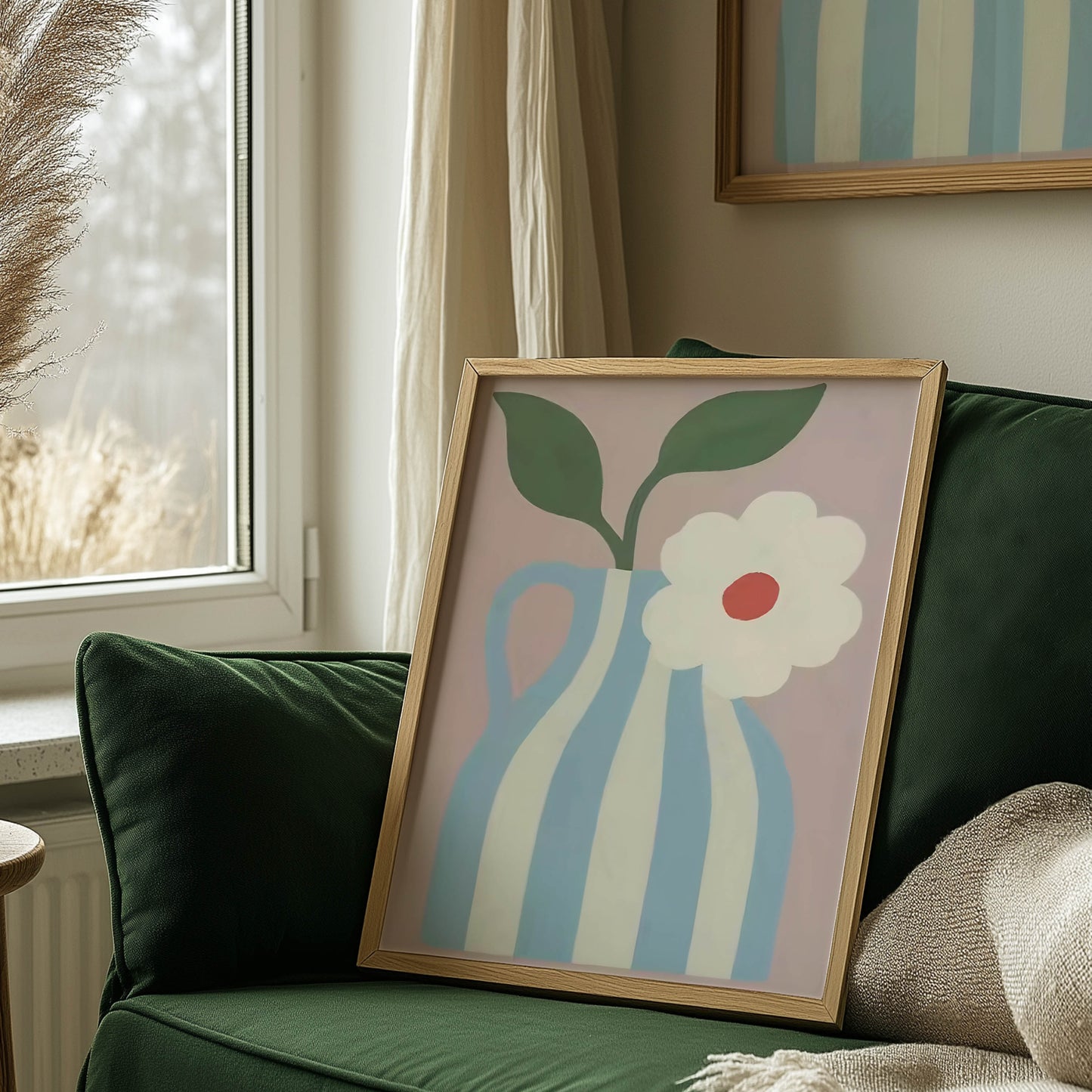 Blue Striped Jug