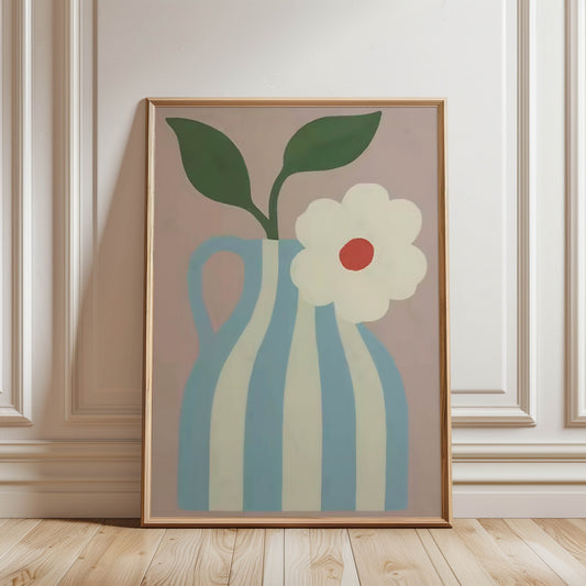 Blue Striped Jug