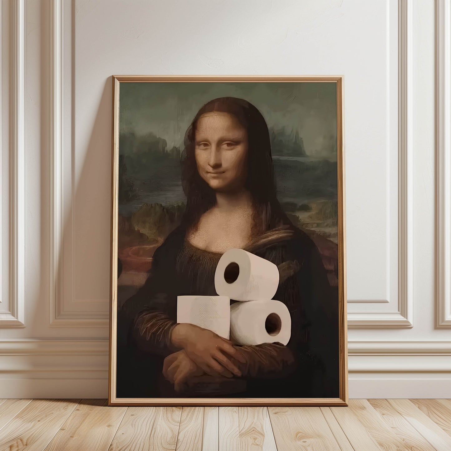 Mona Lisa Toilet Paper