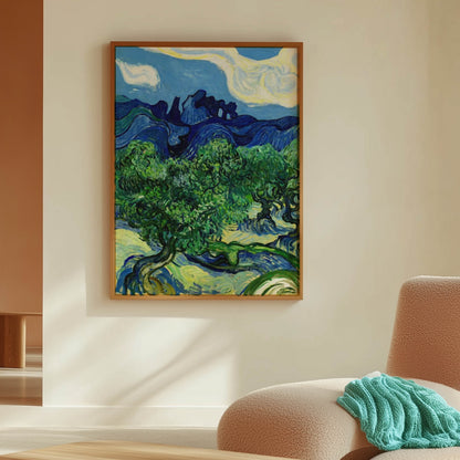 Olive Trees with Les Alpilles