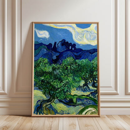 Olive Trees with Les Alpilles