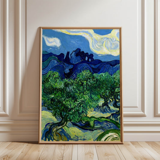 Olive Trees with Les Alpilles