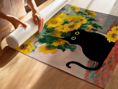 Funky Black Cat