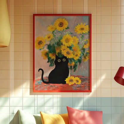 Funky Black Cat