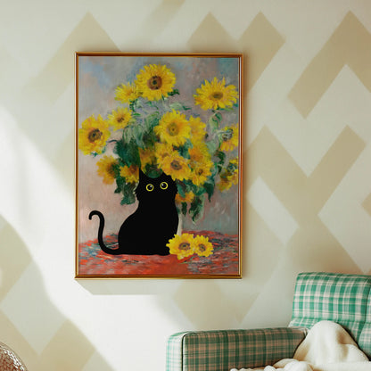 Funky Black Cat