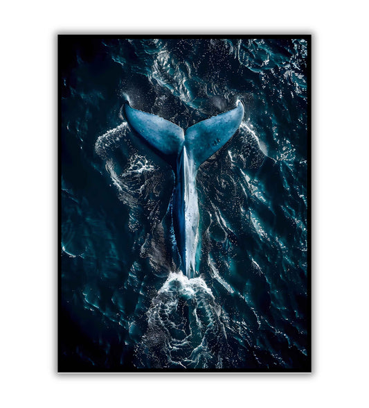 Blue Whale" abstract interpretation of a blue whale