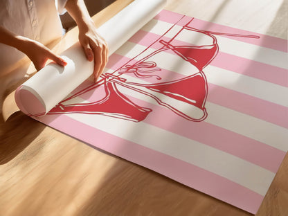 Pink Bikini Washing Line