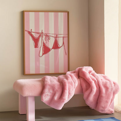 Pink Bikini Washing Line