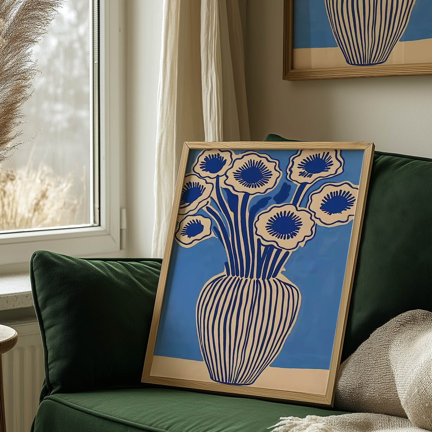 Blue Poppies Vase