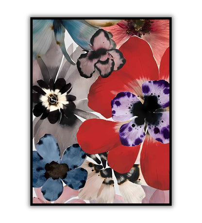 Floral Design poster. Beautiful and decorative floral artwork.