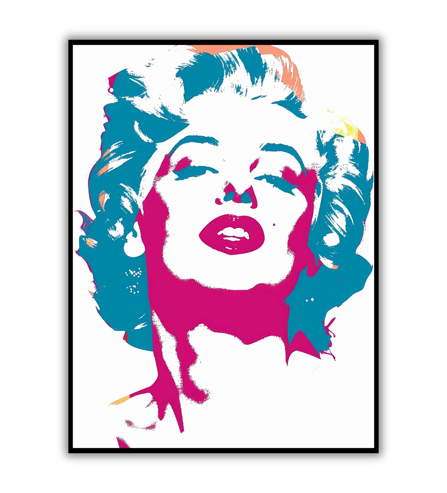 Marilyn Monroe" abstract portrait