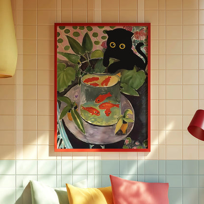 Funky Black Cat