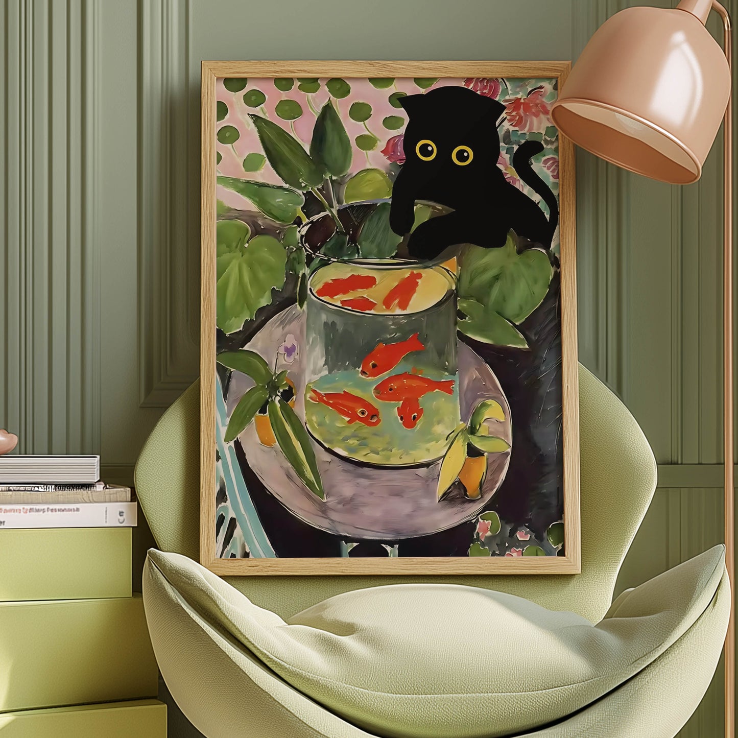 Cat Matisse Goldfish