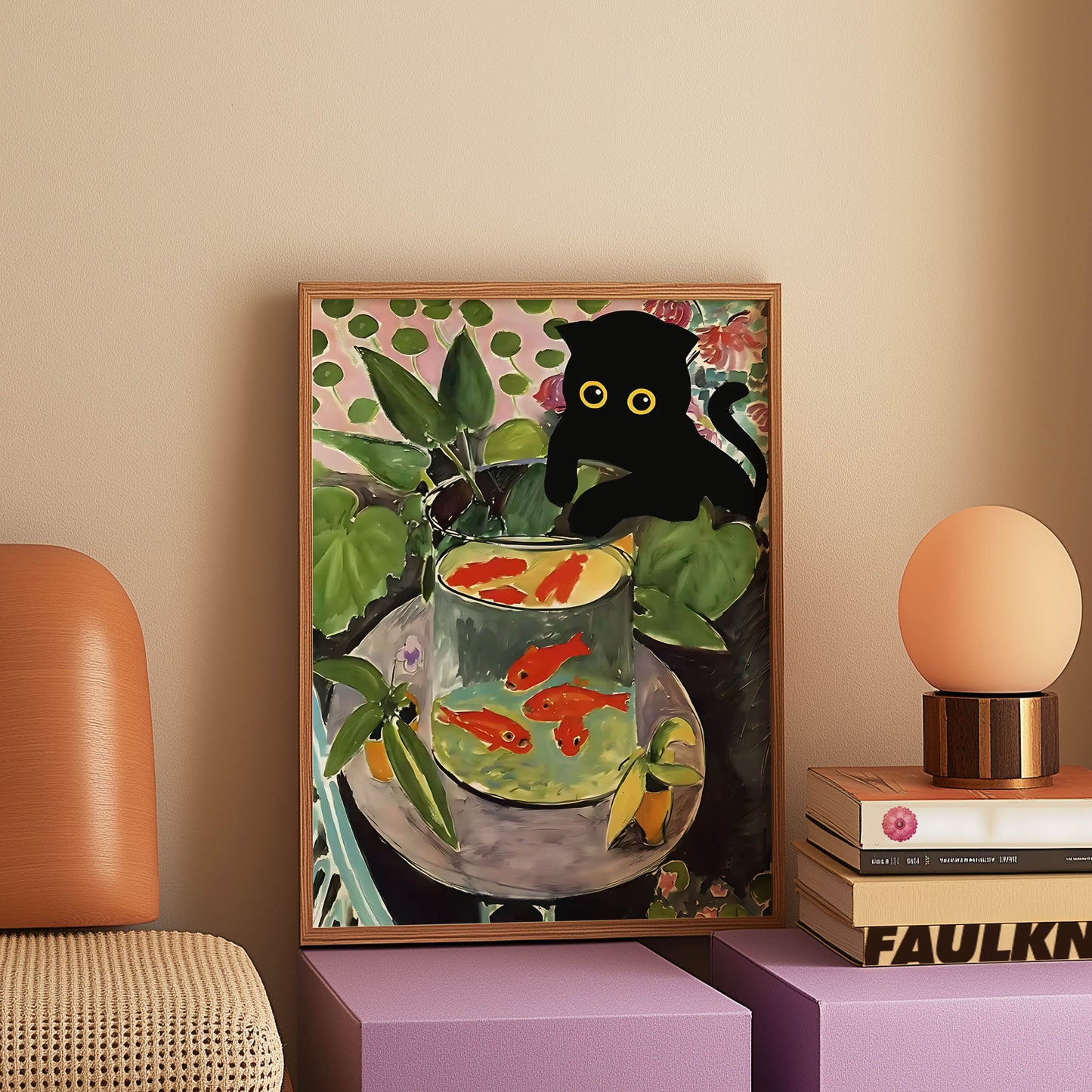 Cat Matisse Goldfish