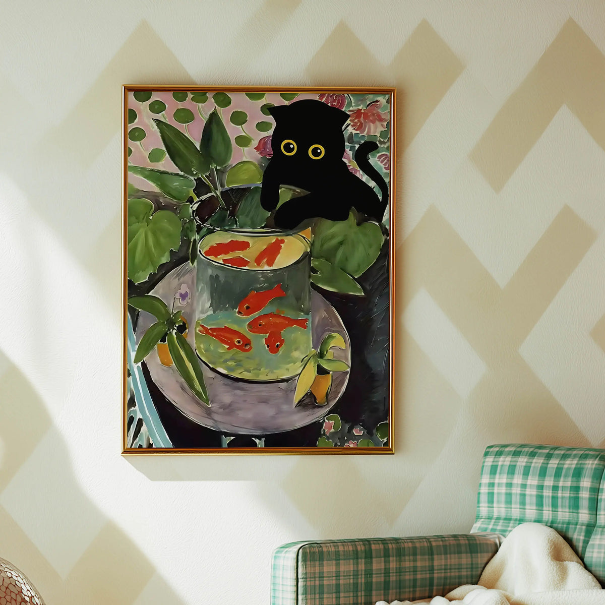 Funky Black Cat