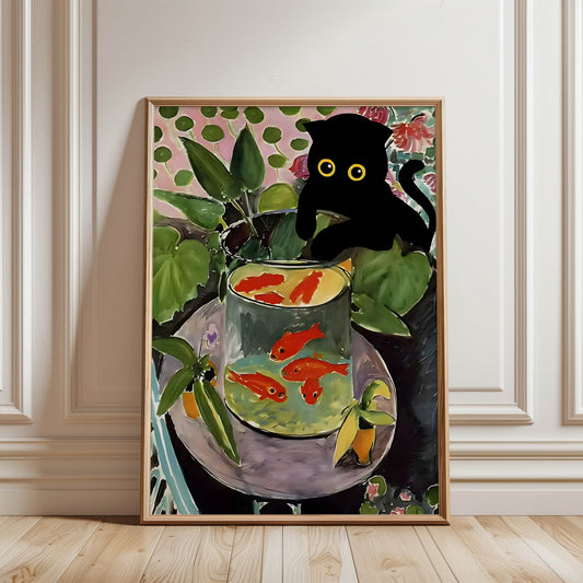 Cat Matisse Goldfish