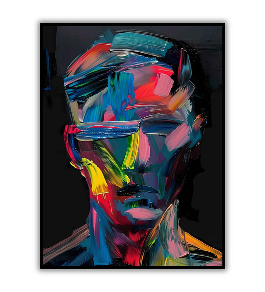 Colorful Abstract Face