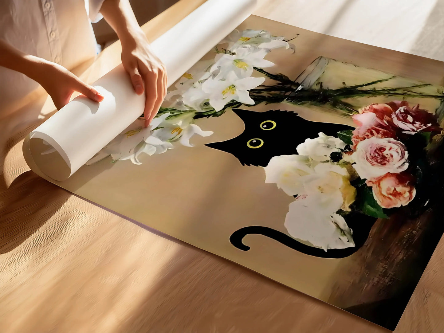 Funky Black Cat