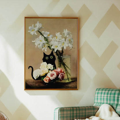 Funky Black Cat