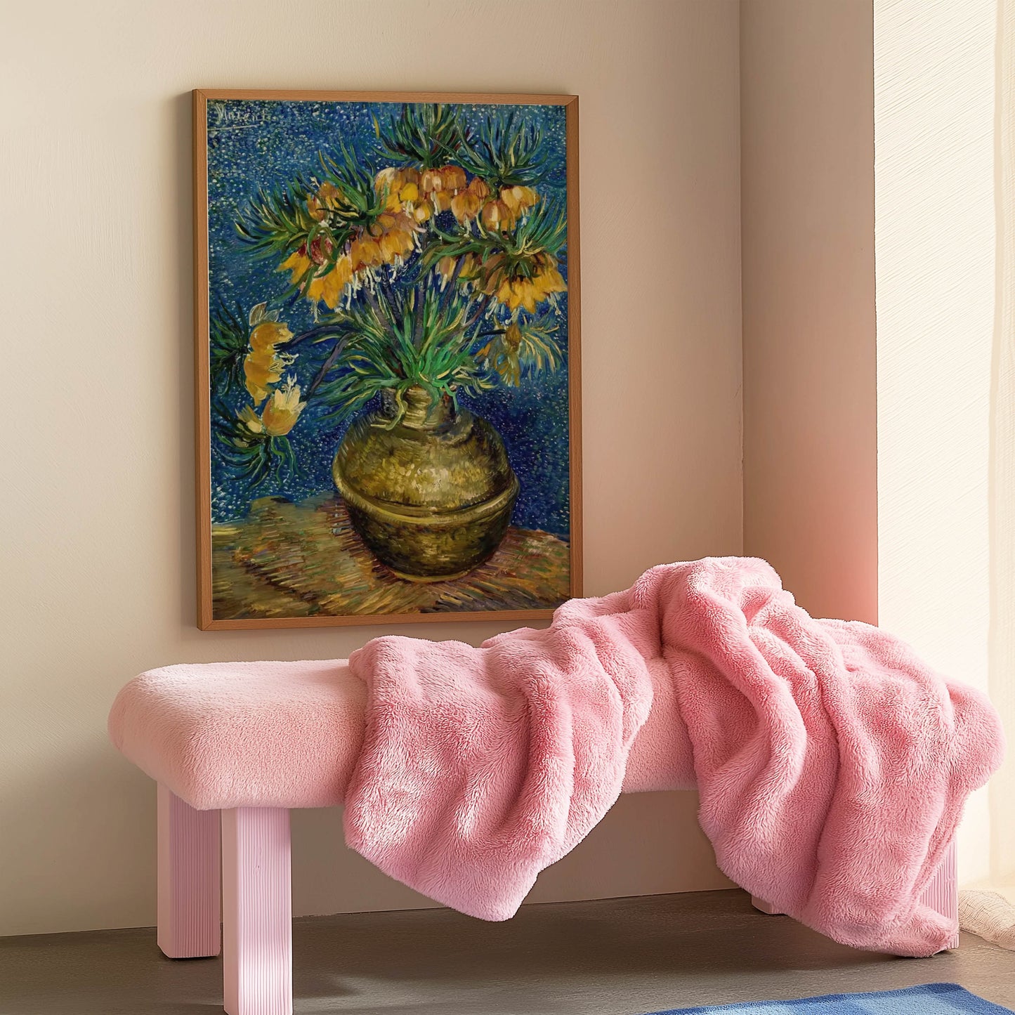 Fritillaries in a Copper Vase
