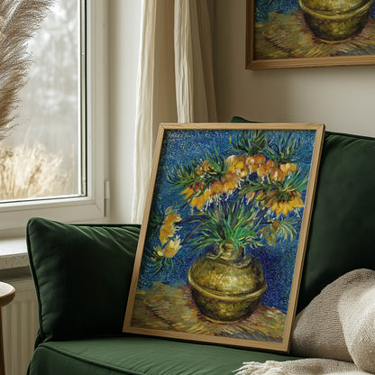 Fritillaries in a Copper Vase