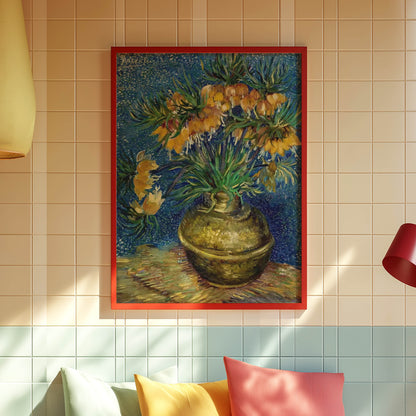 Fritillaries in a Copper Vase