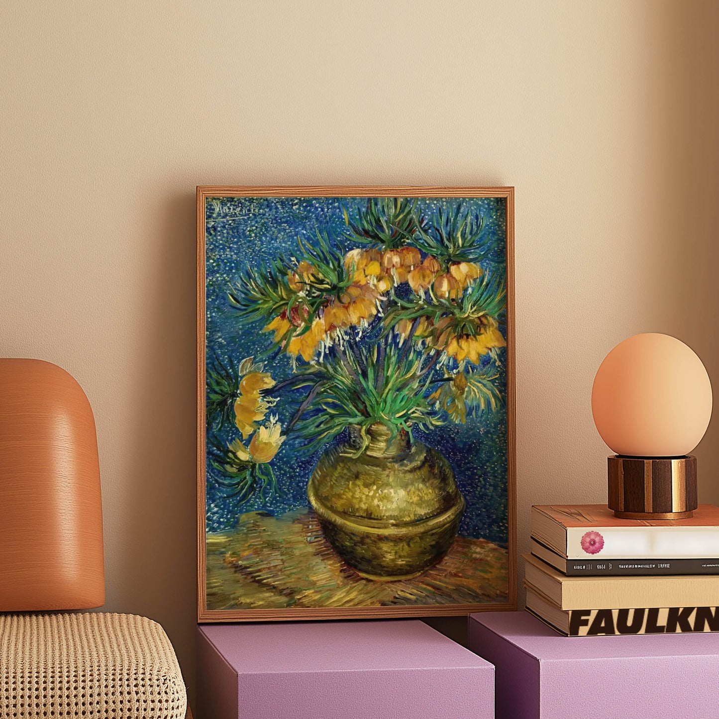 Fritillaries in a Copper Vase