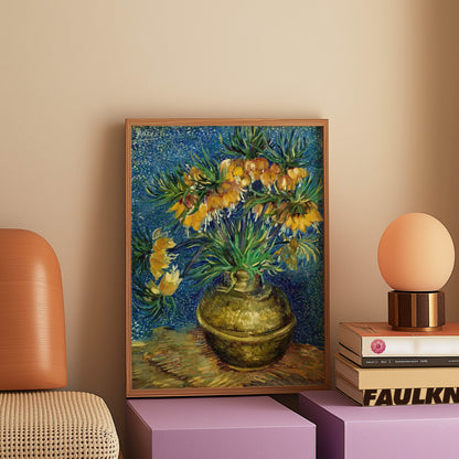 Fritillaries in a Copper Vase