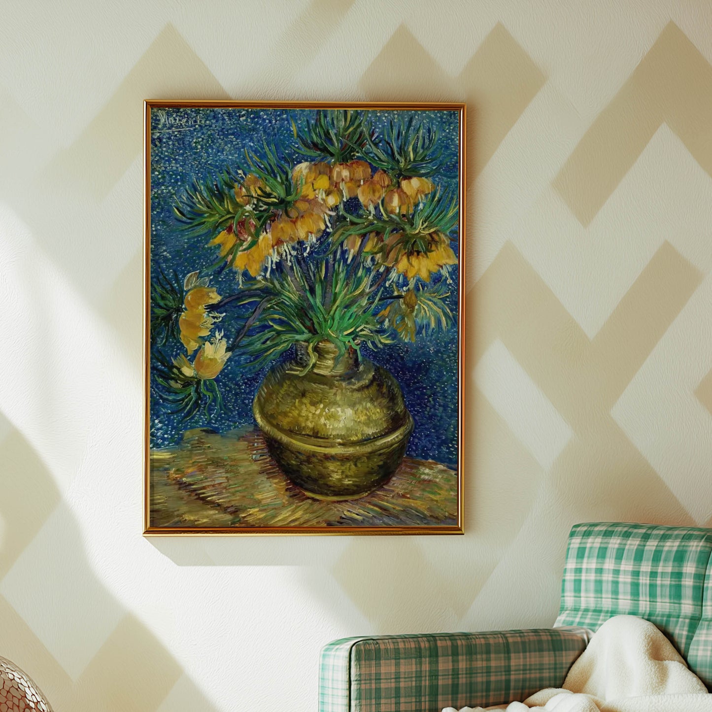 Fritillaries in a Copper Vase