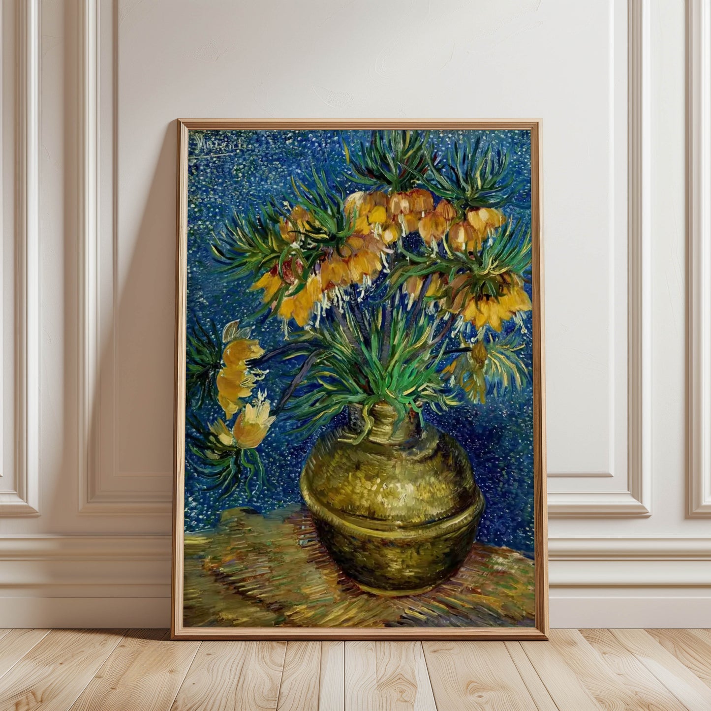 Fritillaries in a Copper Vase
