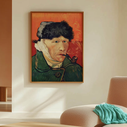 Self-Portrait with Bandaged Ear and Pipe